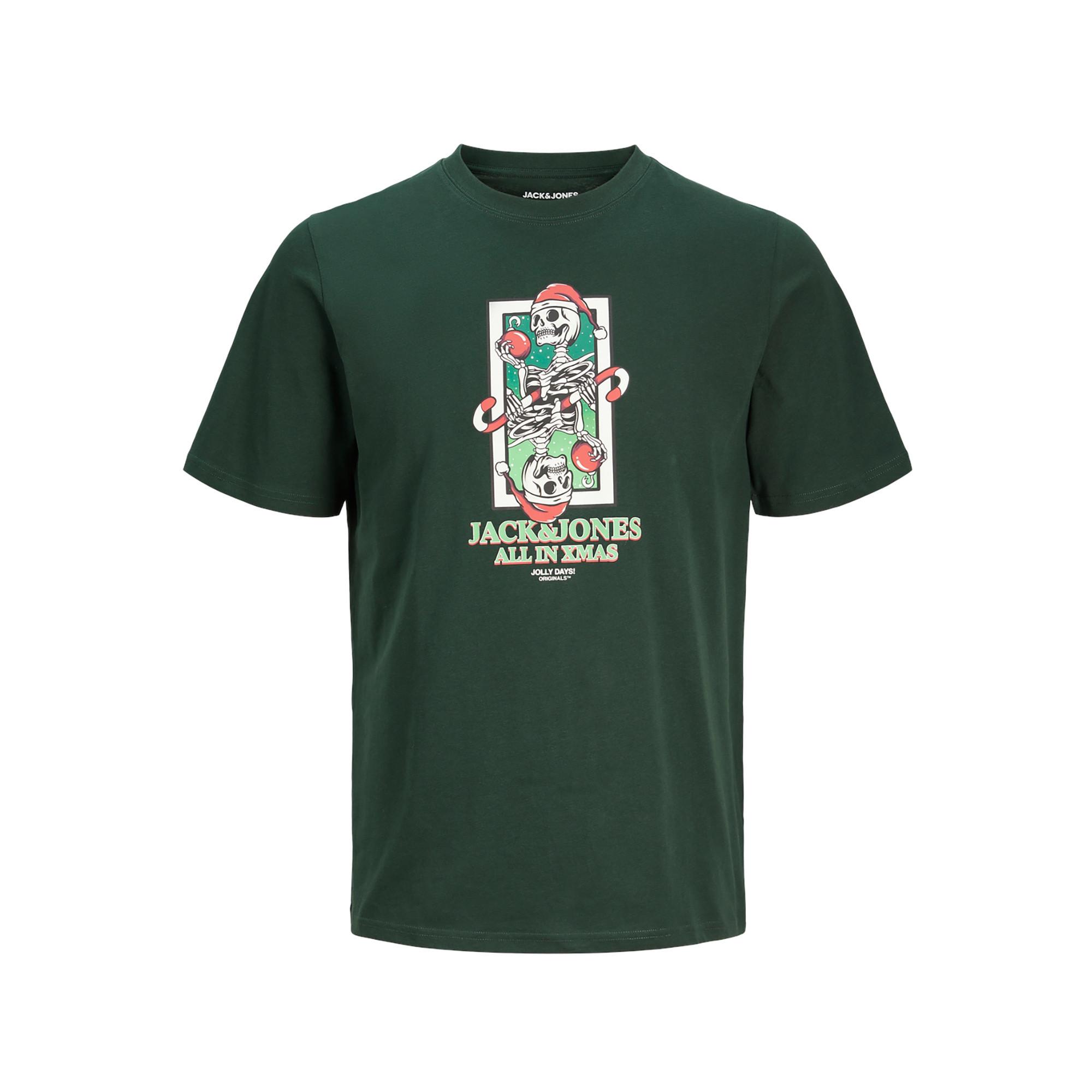 JACK & JONES JJXMAS CHRISTMAS SKULL TEE SS CREW NECK T-shirt 