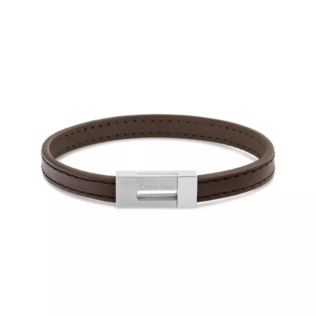 Calvin Klein - Armband, Ck Exposed, 19.5CM, Braun