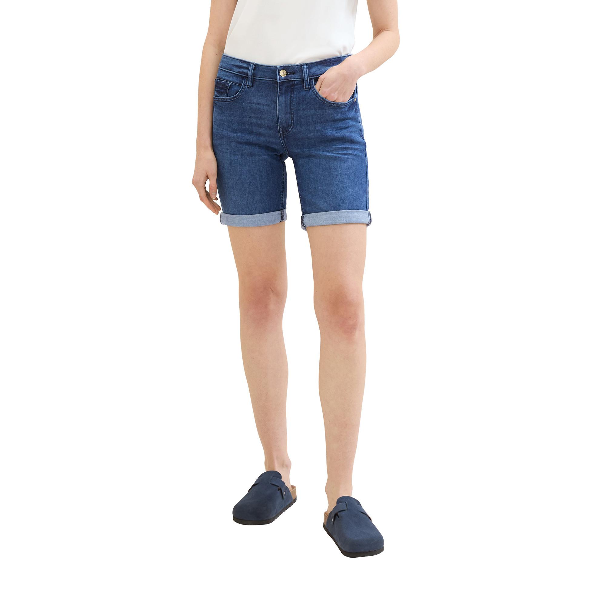 Image of Bermuda Shorts Damen Blau Denim 26