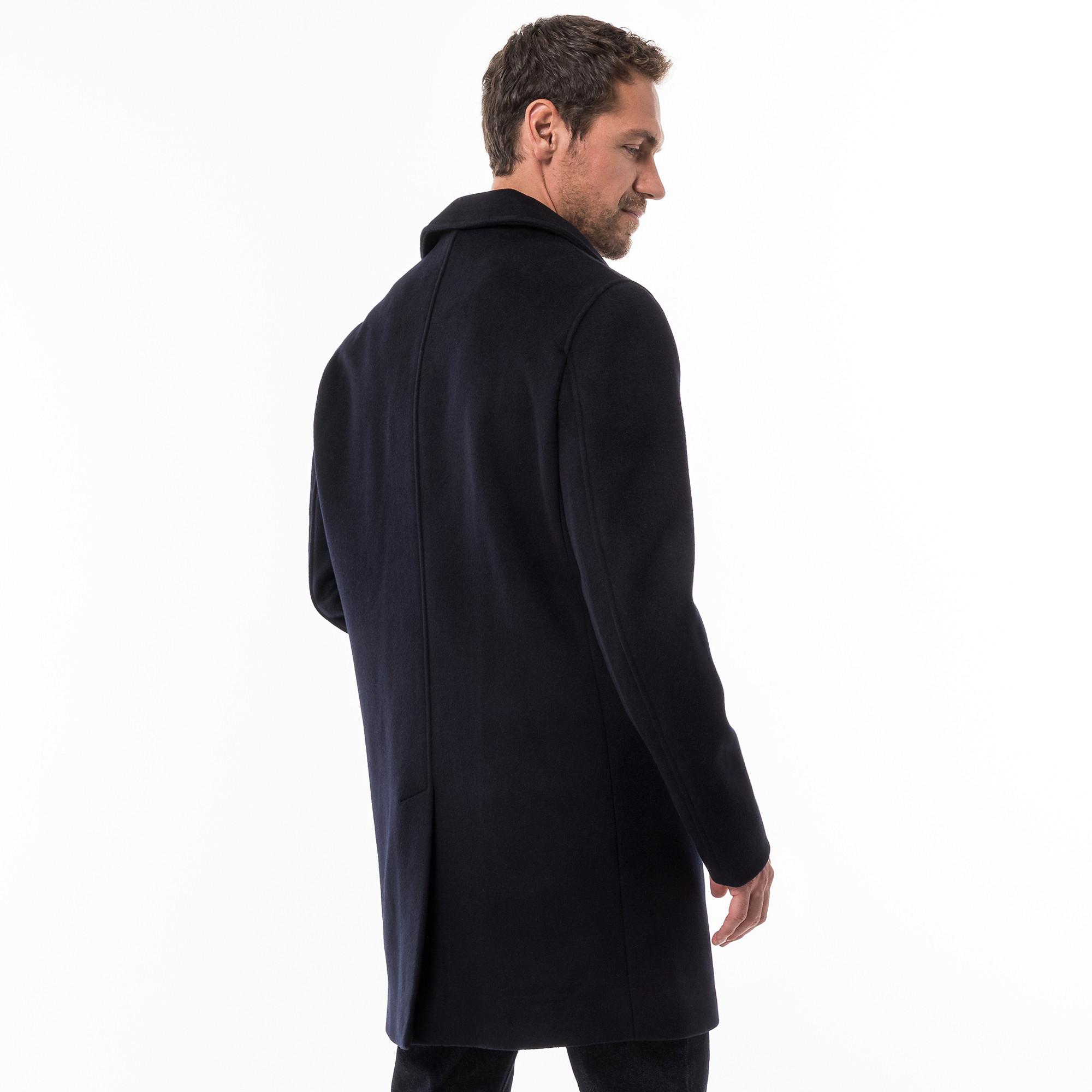 Manor Man  Cappotto di lana dritto, lungo 