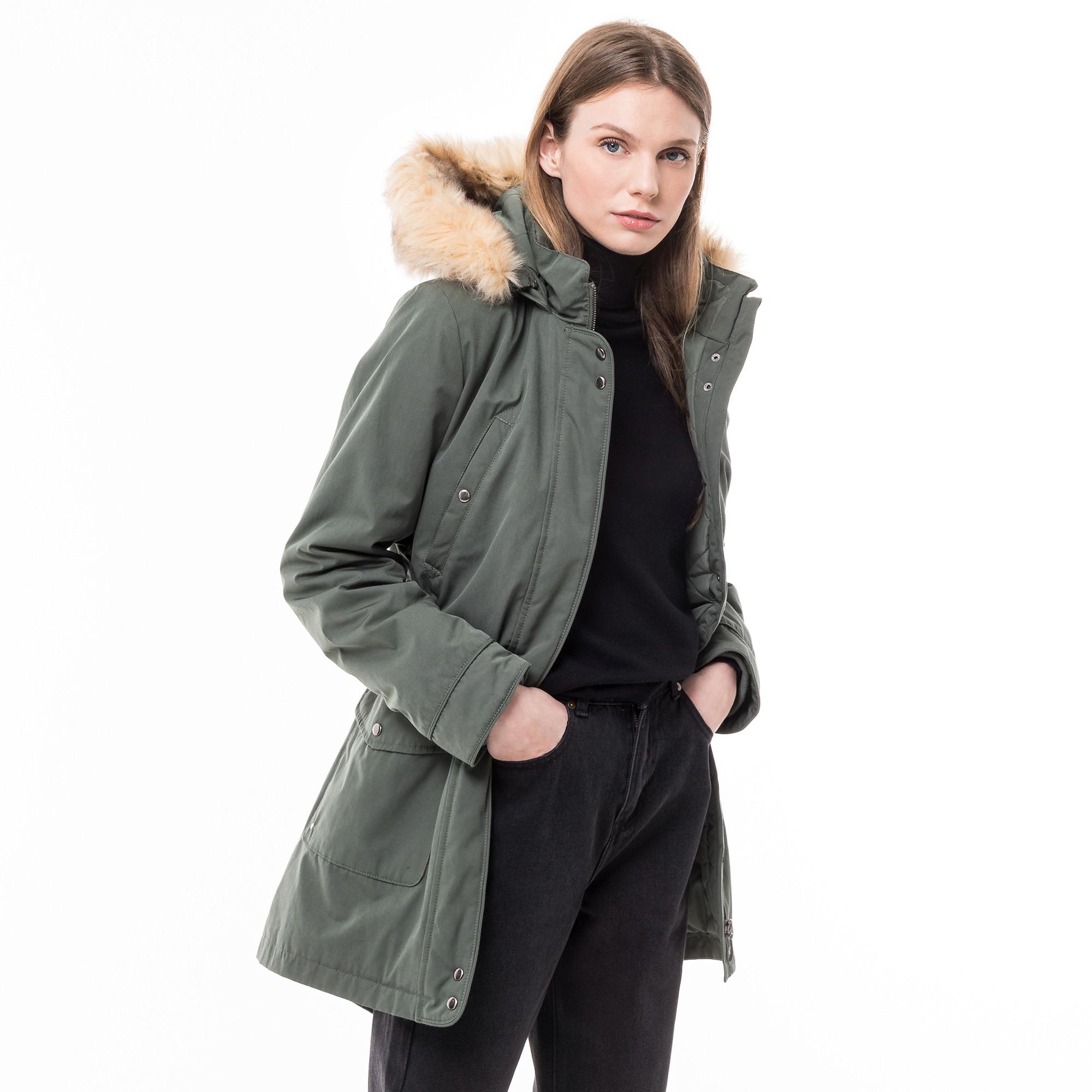 Manor Woman Parka con Cappuccio  
