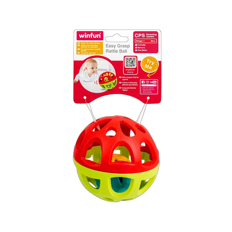 Win Fun  Easy Grasp Rattle Ball 