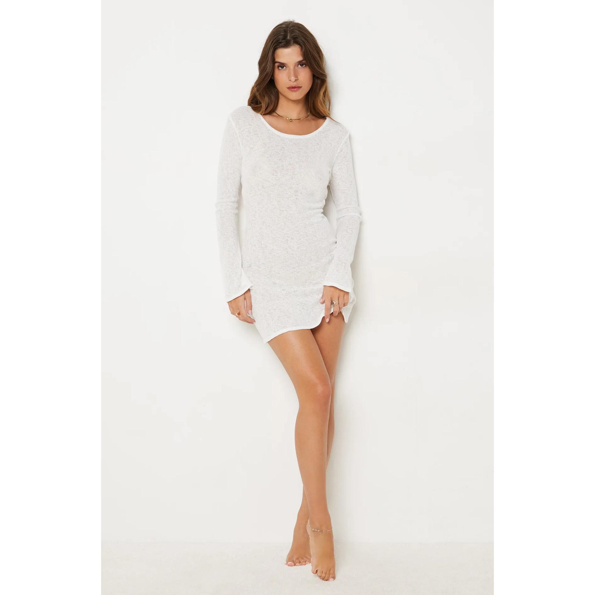 Image of Kleid, Kurz Damen Weiss L