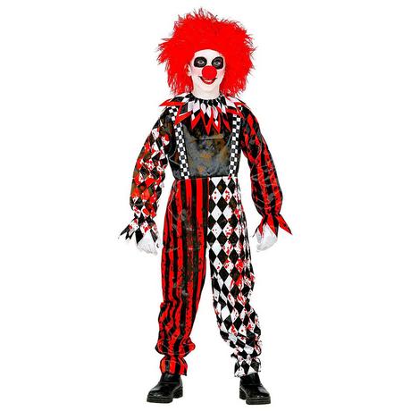 Widmann  Salopette de clown d'horreur rouge 