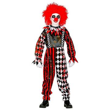 Salopette de clown d'horreur rouge