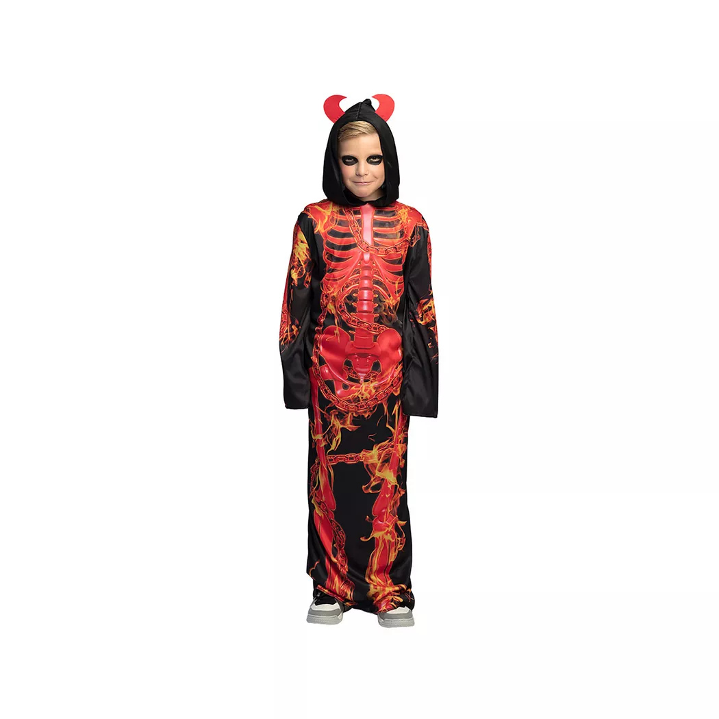 Boland - Kostüm Skeleton Hellfire, S, Multicolor