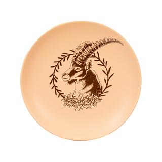 Kadastar Assiette à fondue fromage Couronne de bouquetin 