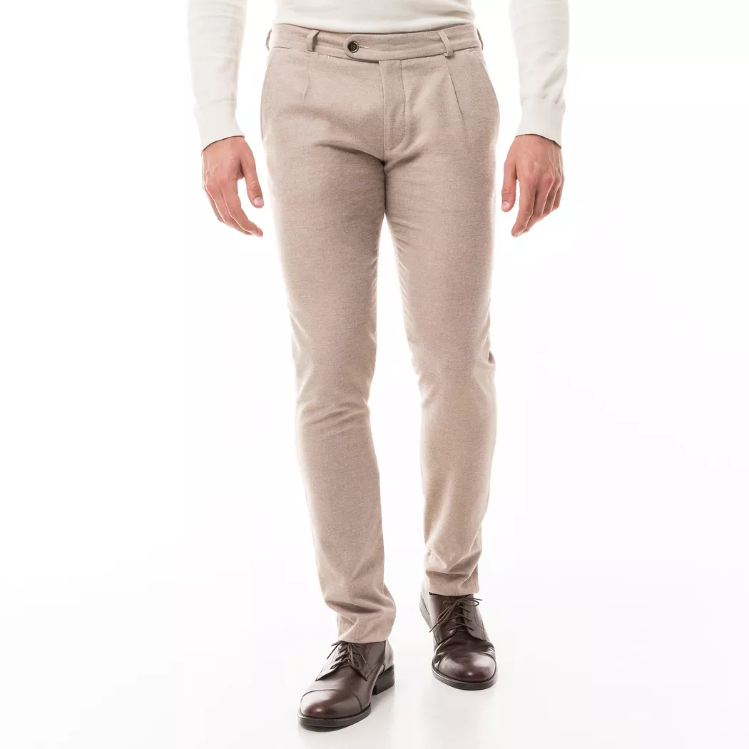Manor Man - Anzughose, Body Fit, für Herren, Beige, Größe 58