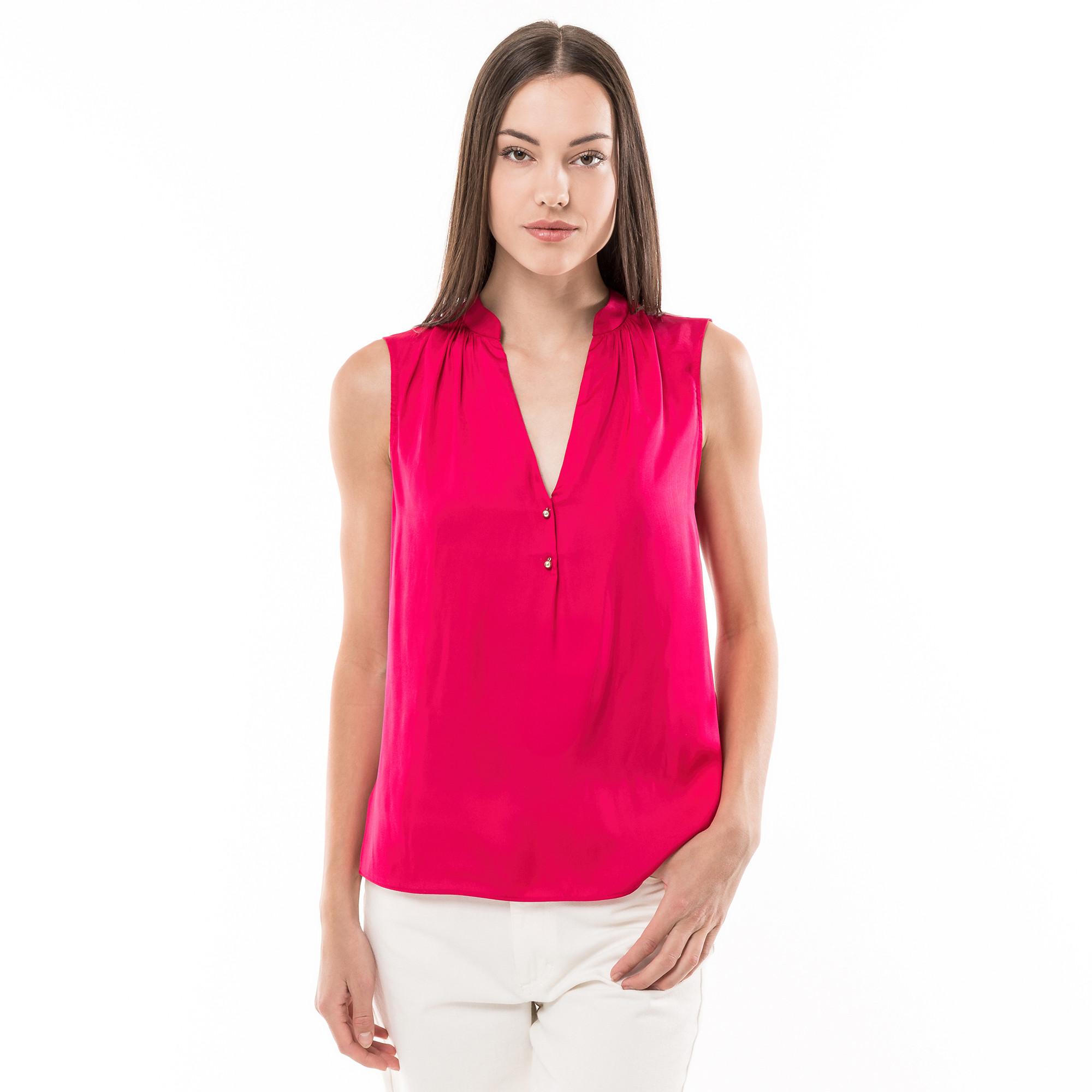 Image of Bluse Damen Himbeere 34