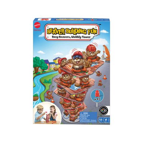 Mattel Games  Castors Cass’Tour-Tour à construire-Jeu de société 