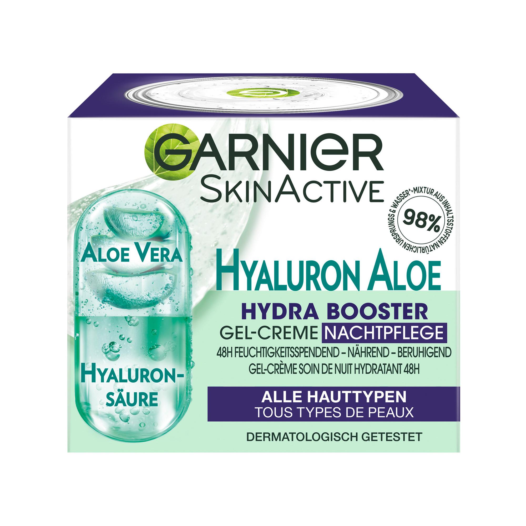 GARNIER Hyaluron Aloe Hydra Booster  Gel-Creme Nachtpflege 