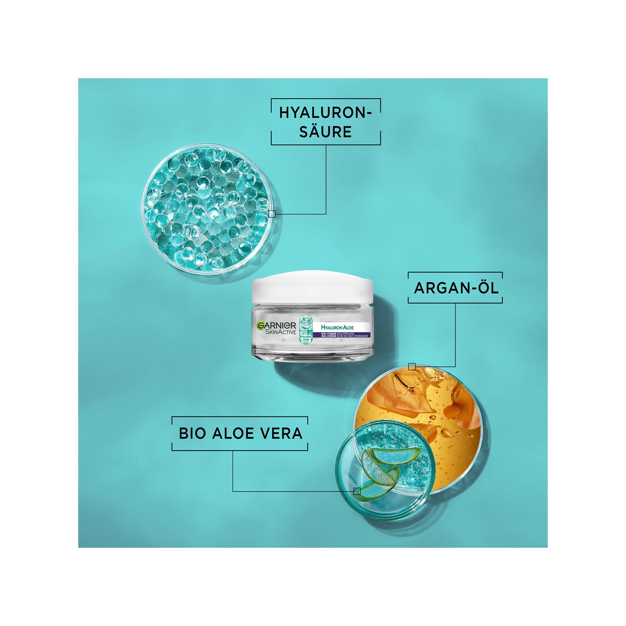 GARNIER Hyaluron Aloe Hydra Booster  Gel-Creme Nachtpflege 