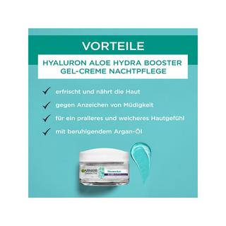 GARNIER Hyaluron Aloe Hydra Booster  Gel-Creme Nachtpflege 