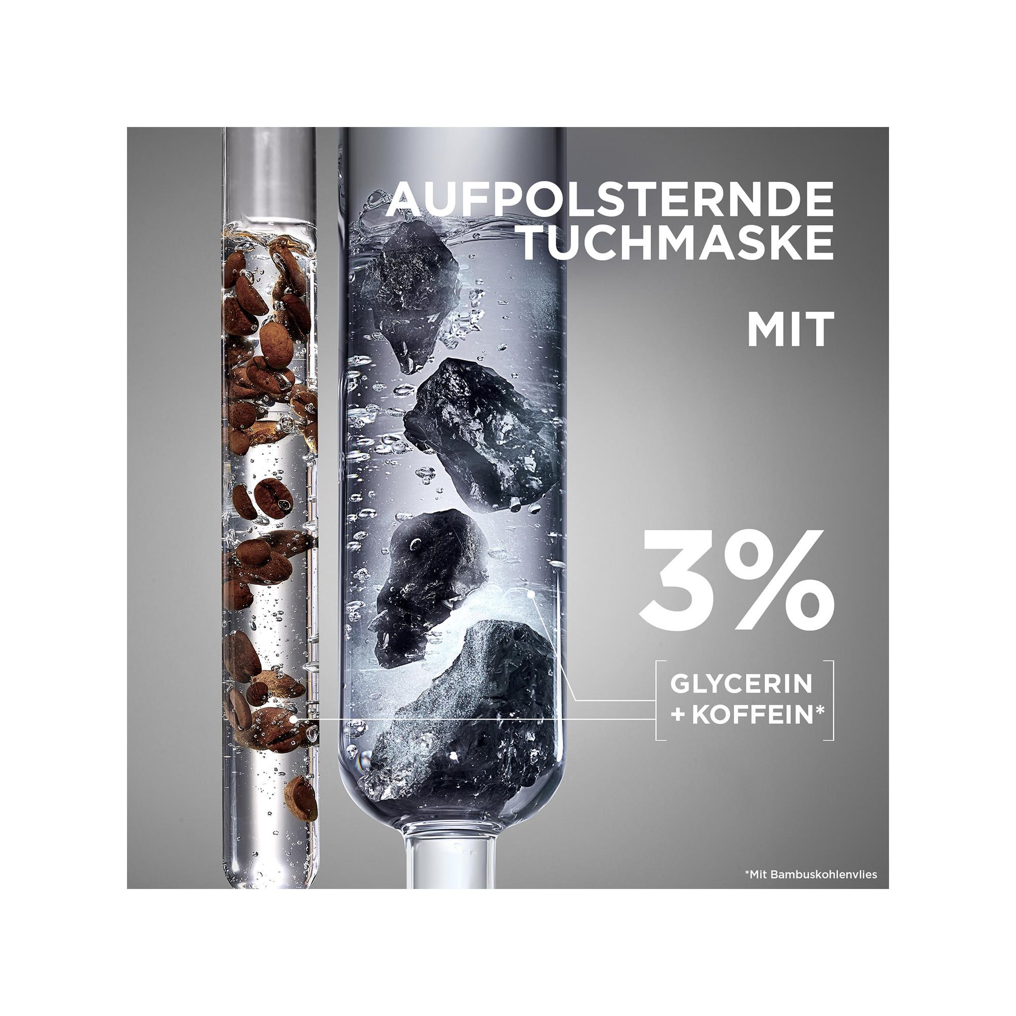 GARNIER SkinActive Koffein  Aufpolsternde Augen-Tuchmaske 