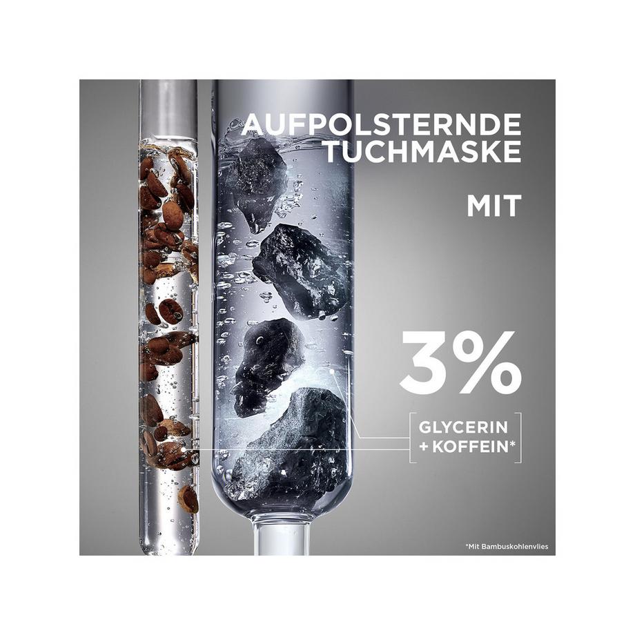 GARNIER SkinActive Koffein  Aufpolsternde Augen-Tuchmaske 