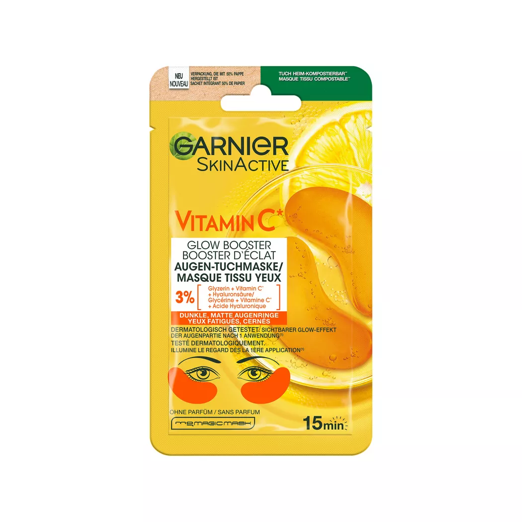 GARNIER SkinActive Vitamin C Glow Booster Augentuchmaske (5g)