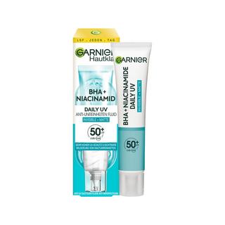 GARNIER BHA + Niacinamid Daily-UV Fluido anti-impurità Invisibile + Opaco SPF 50+ 