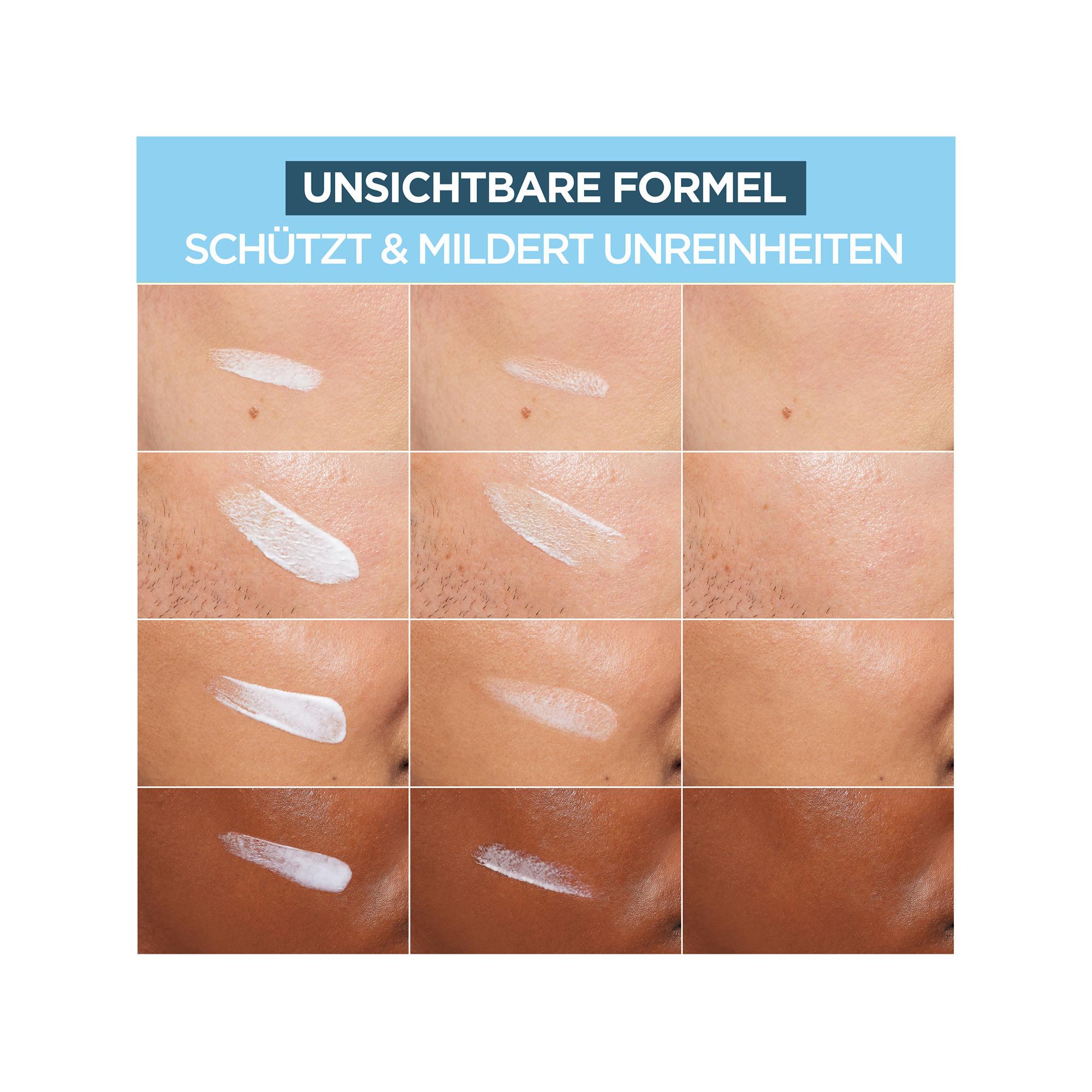 GARNIER BHA + Niacinamid Daily-UV Anti-Unreinheiten Fluid Invisible + Matt LSF 50+ 