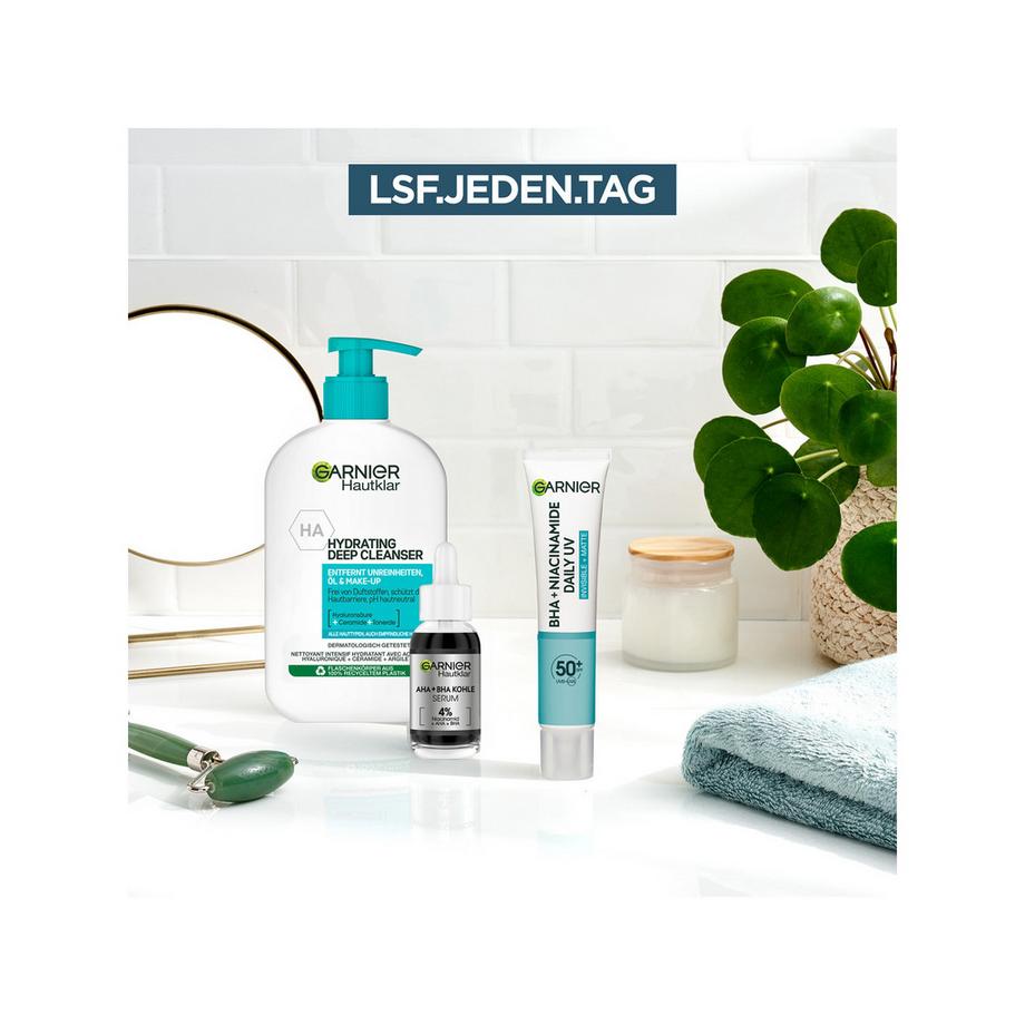 GARNIER BHA + Niacinamid Daily-UV Fluide anti-imperfections Invisible + Mat FPS 50+ 