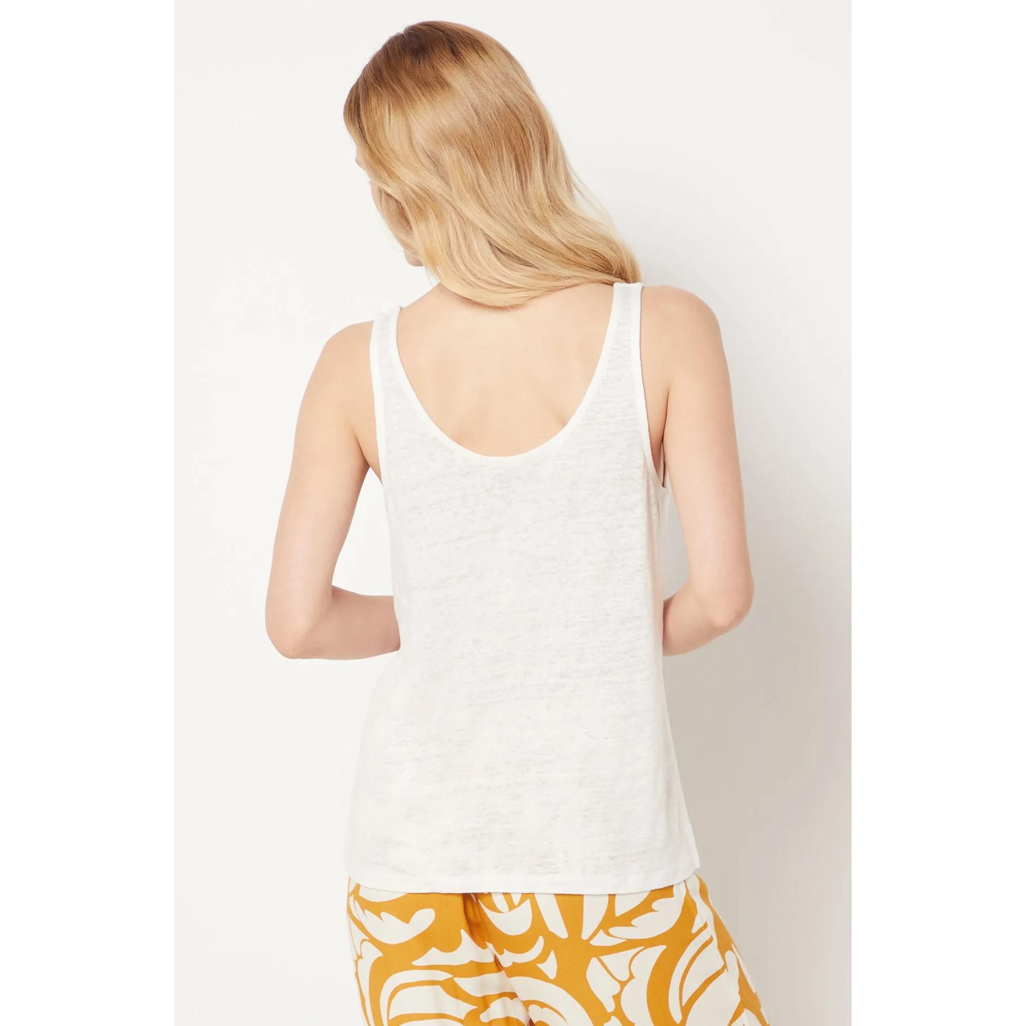 Etam Leinen Pyjama Tank Top  