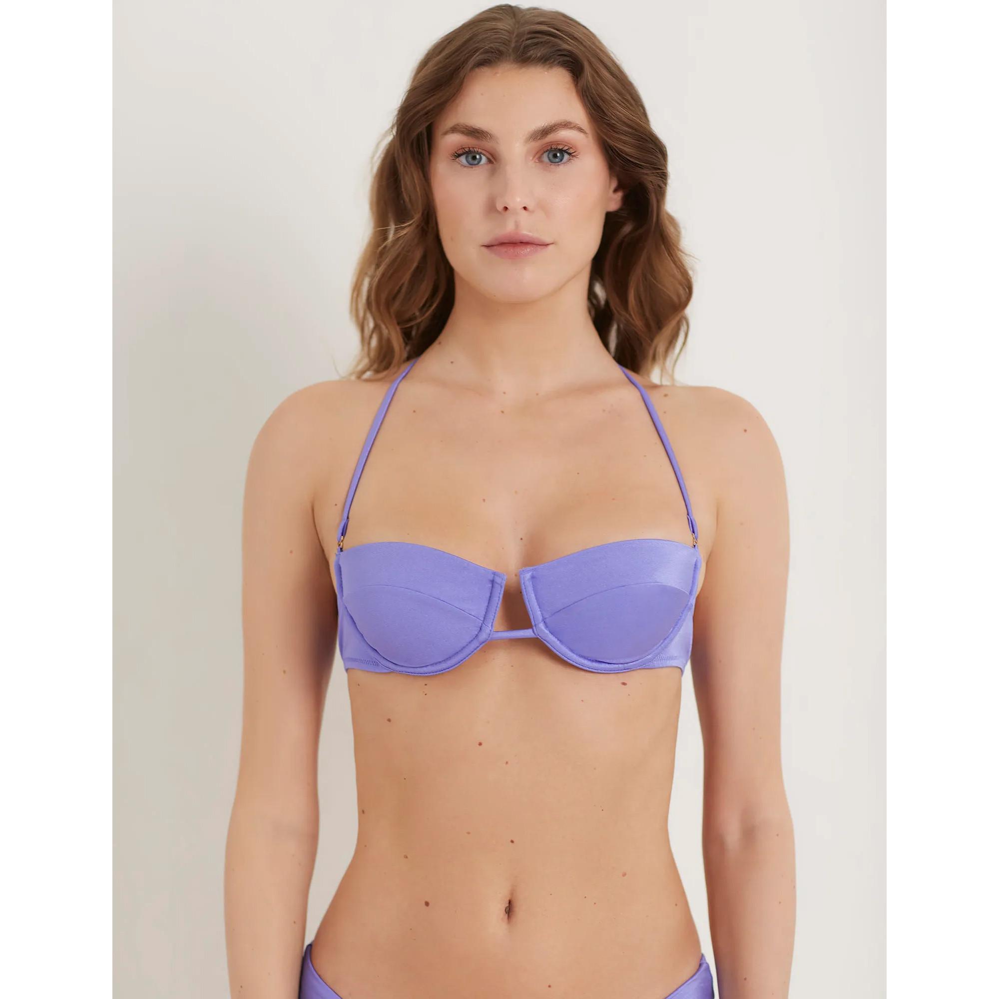 Image of Bikini-top Damen Lavendel 85