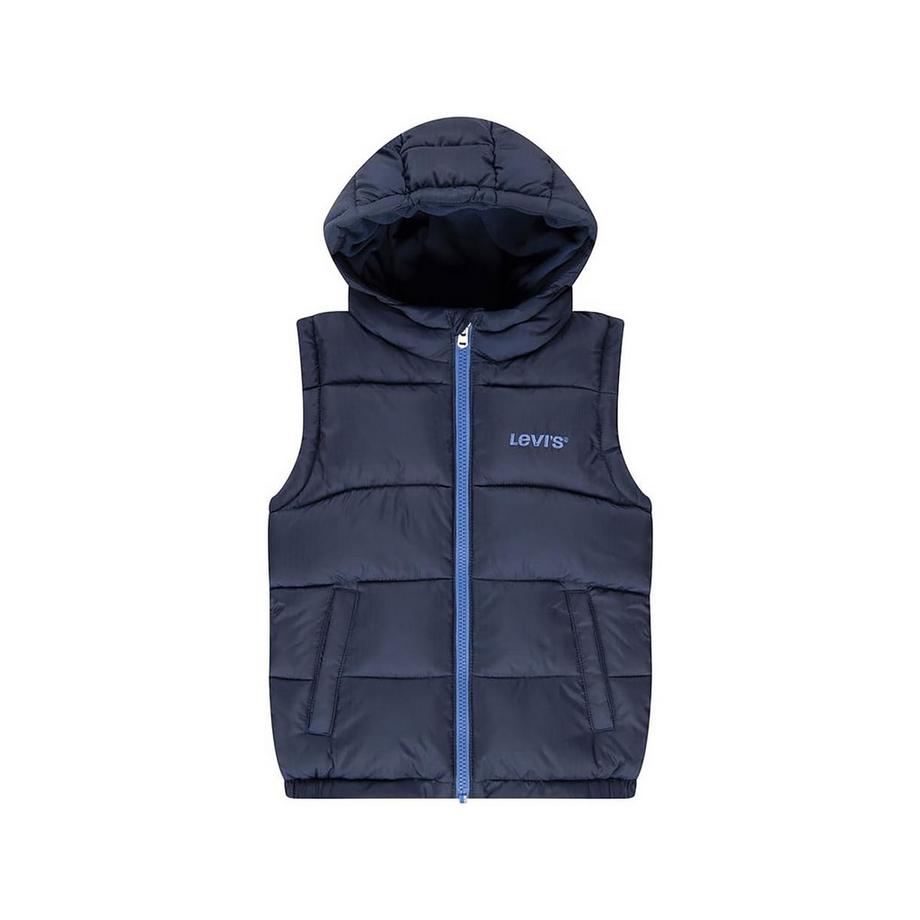 Gilet, Wattiert mit Kapuze