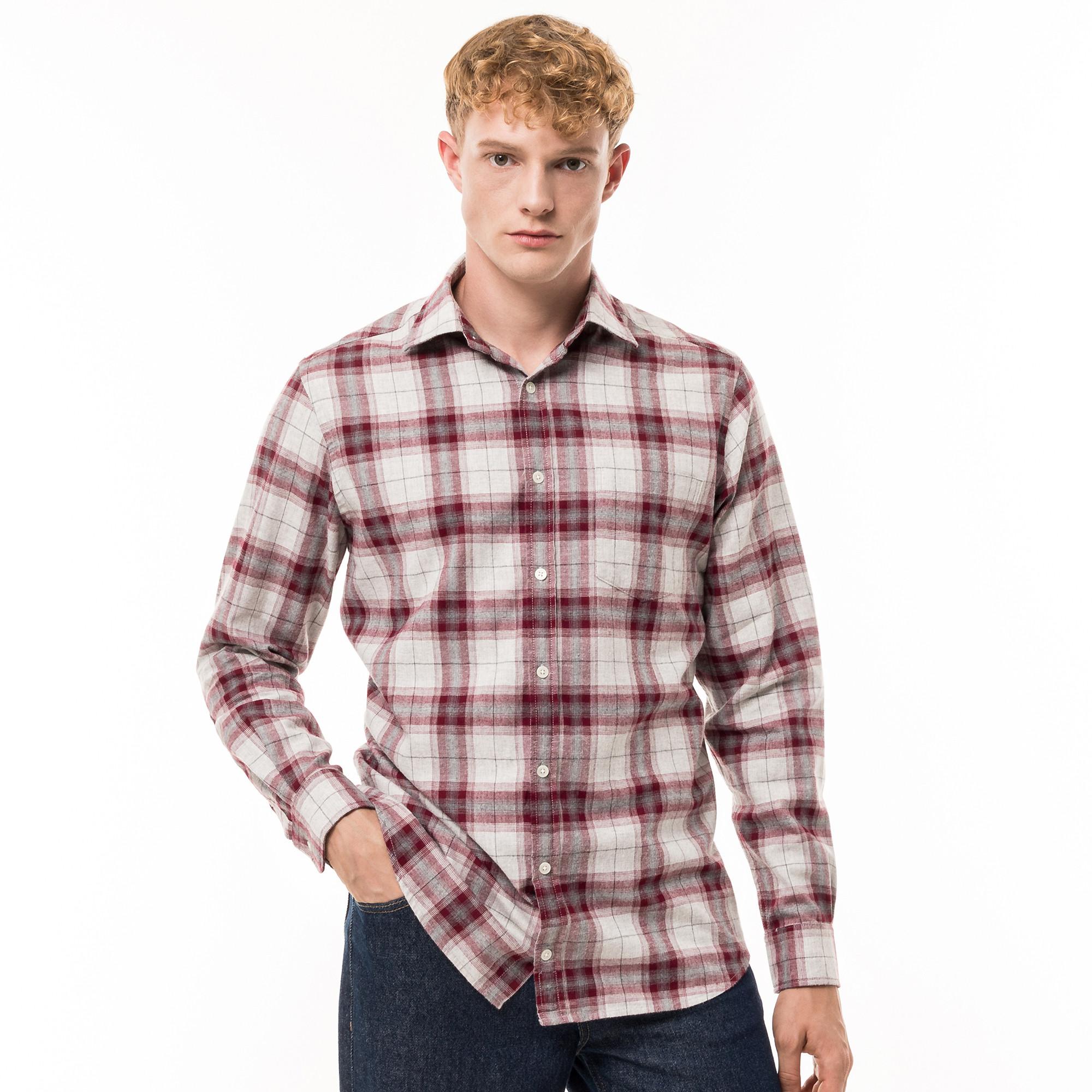 Manor Man Camicia Classic Fit Maniche Lunghe A Quadri  