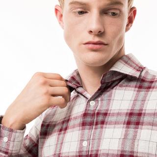 Manor Man Classic Fit Langarm Hemd Kariert  