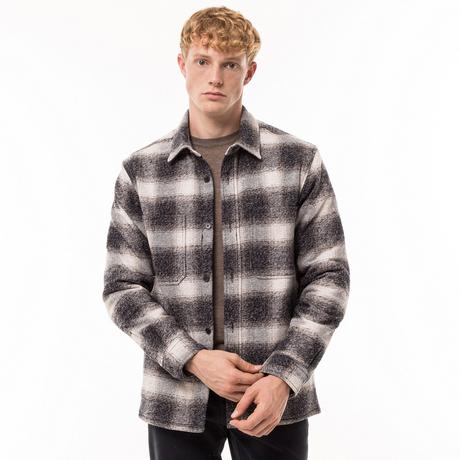 Manor Man Kariertes Overshirt  