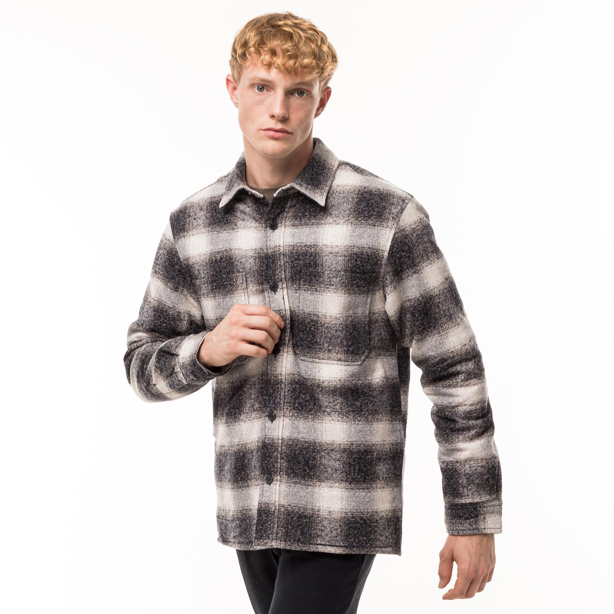 Manor Man Kariertes Overshirt  