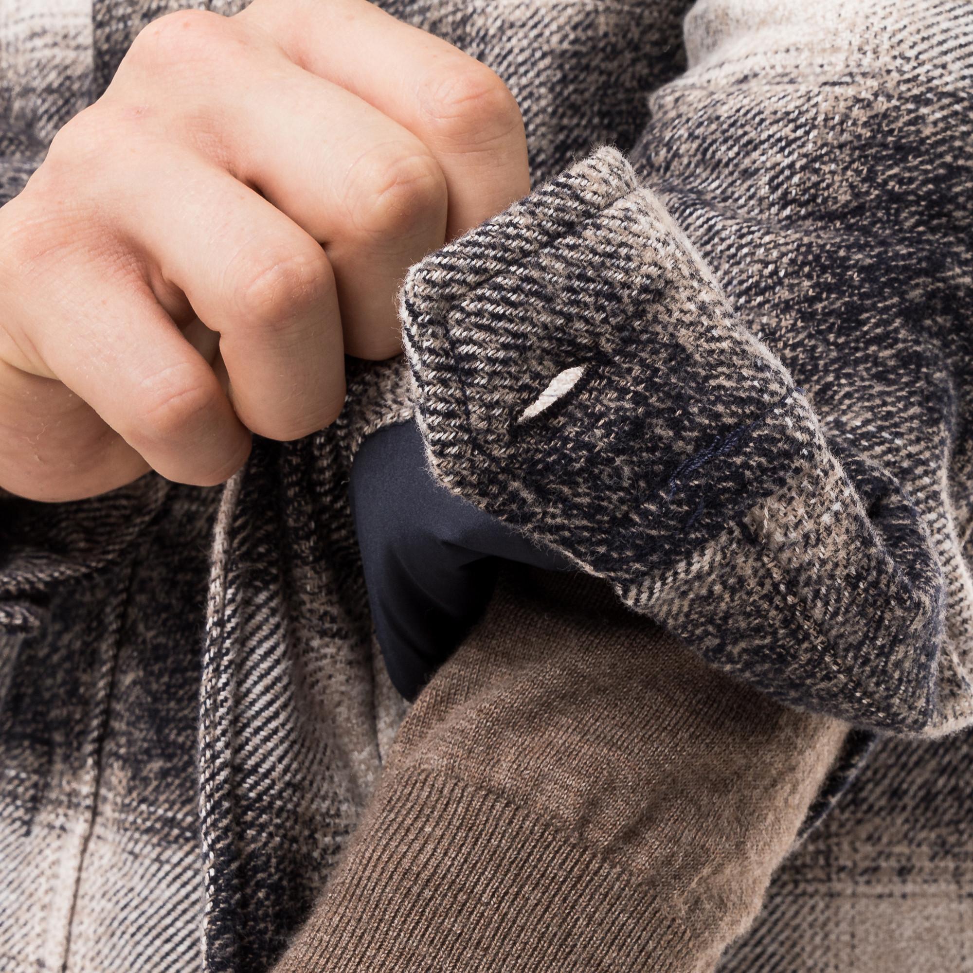 Manor Man Kariertes Overshirt  