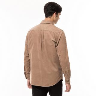 Manor Man Cord Classic Fit Langarm Hemd  