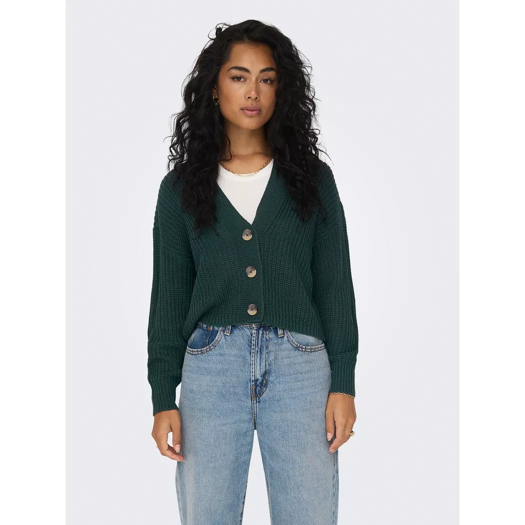 Only - Cardigan, für Damen, Waldgrün, Größe M