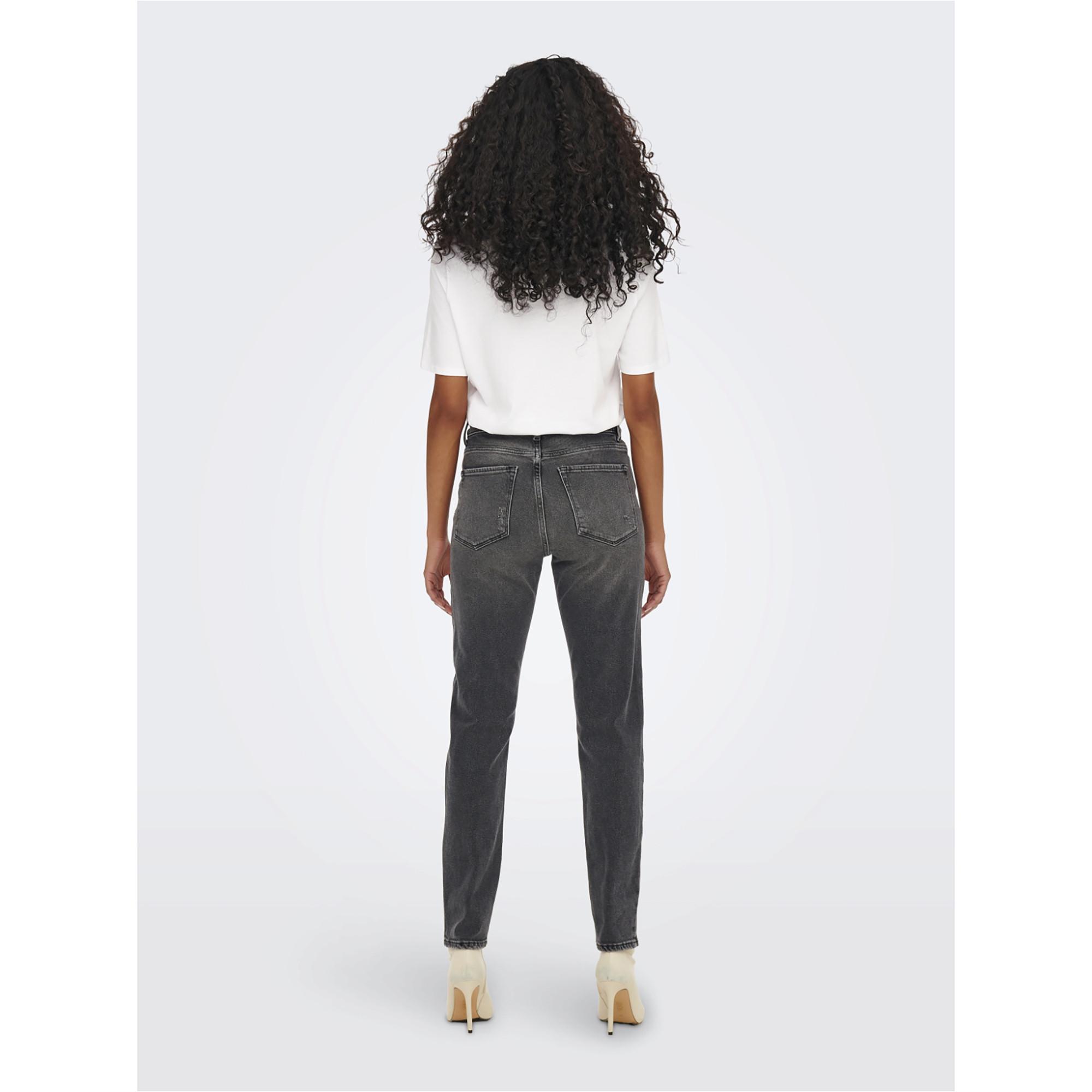 ONLY High Waist Knöchellange Straight Fit Jeans  