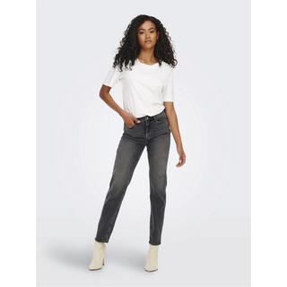 ONLY Jean Taille Haute Longueur Cheville Coupe Droite  