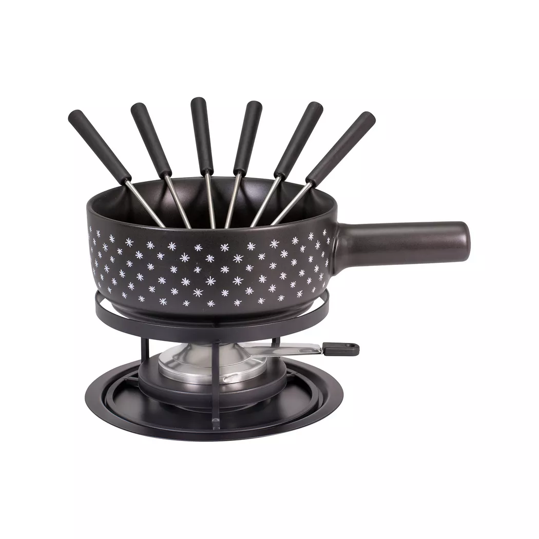 Kadastar - Käsefondue-Set, 22cm, Black