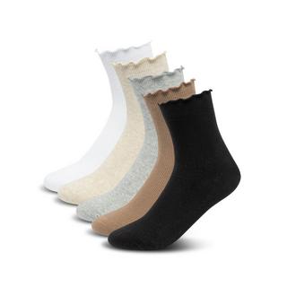 Manor Woman Quarter Curly 5P Calze a Costine alla Caviglia  