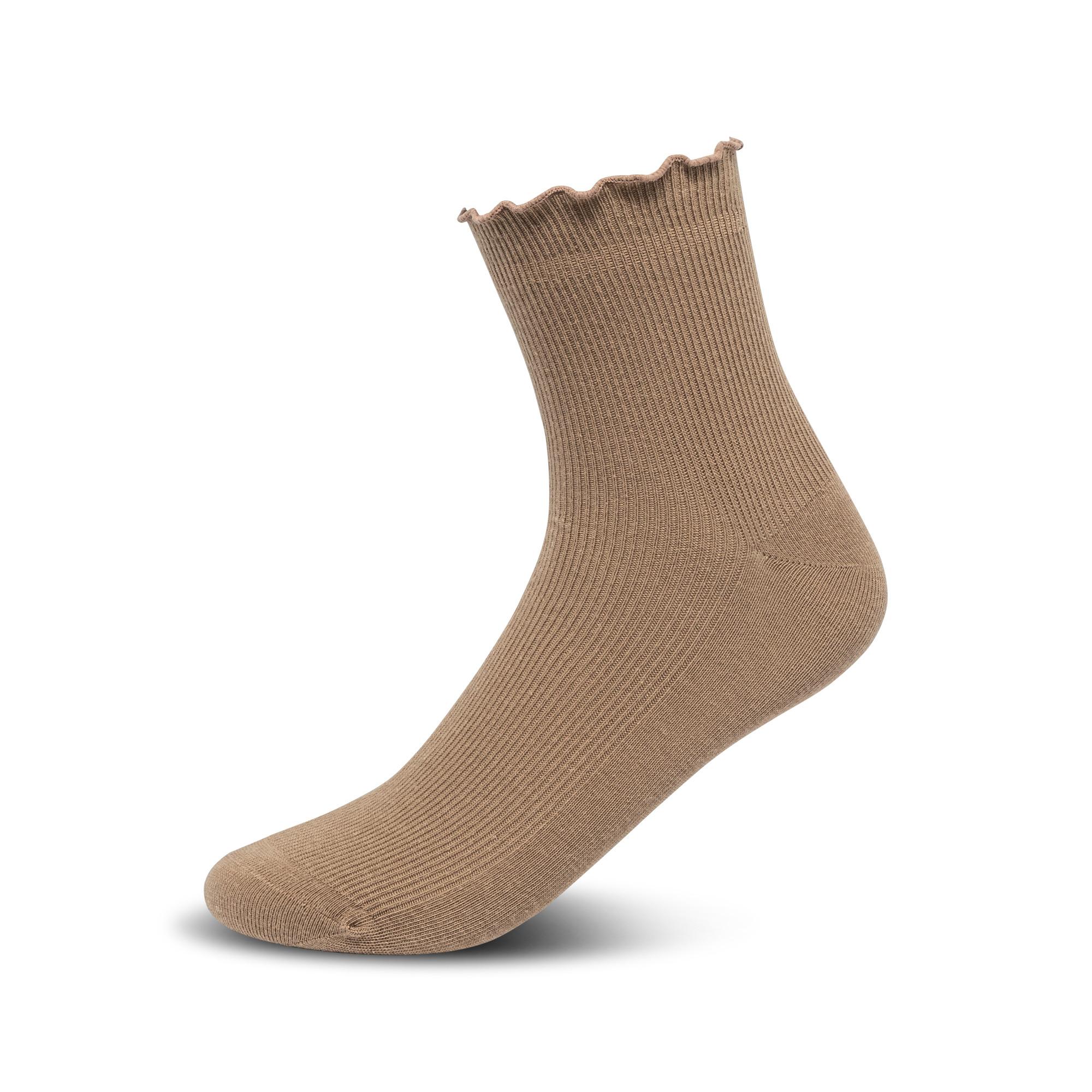 Manor Woman Quarter Curly 5P Calze a Costine alla Caviglia  