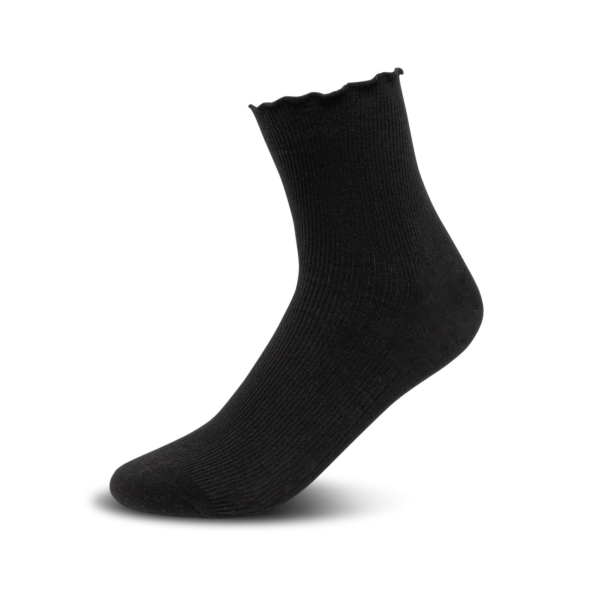 Manor Woman Quarter Curly 5P Calze a Costine alla Caviglia  