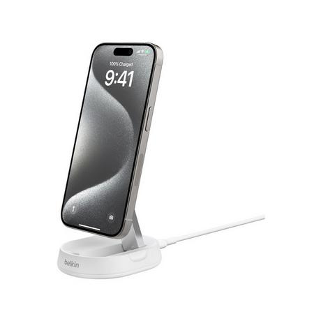 belkin Boost Charge Pro Convertible Wireless Stand with Qi2 Adattatore USB 