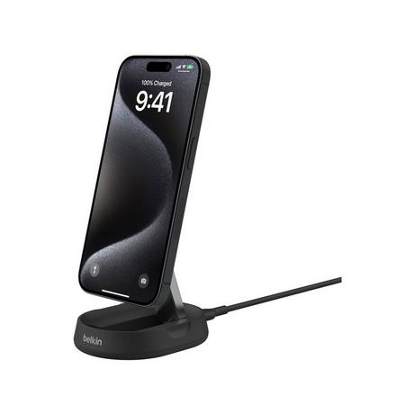 belkin Boost Charge Pro Convertible Wireless Stand with Qi2 Adattatore USB 