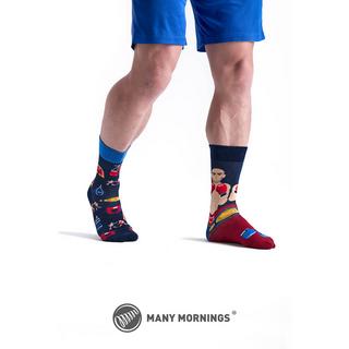 Many Mornings The Boxer Wadenlange Socken 