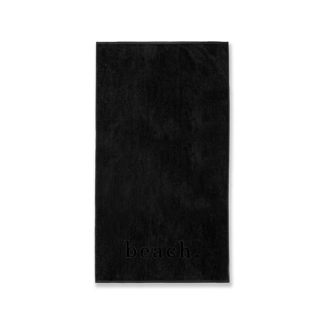 Manor - Strandtuch, 90x160 cm, Black