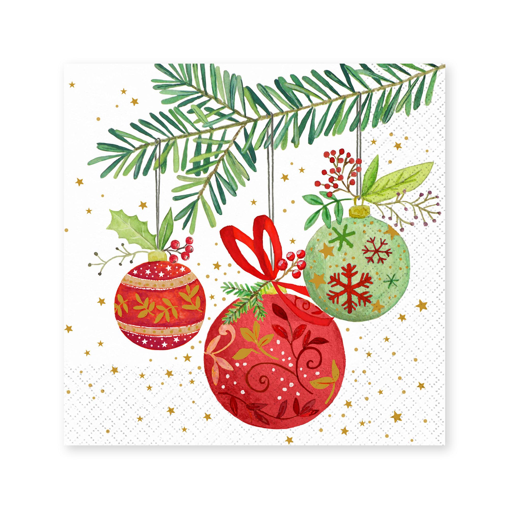 ATELIER Serviettes en papier, 20 pièces Festive 