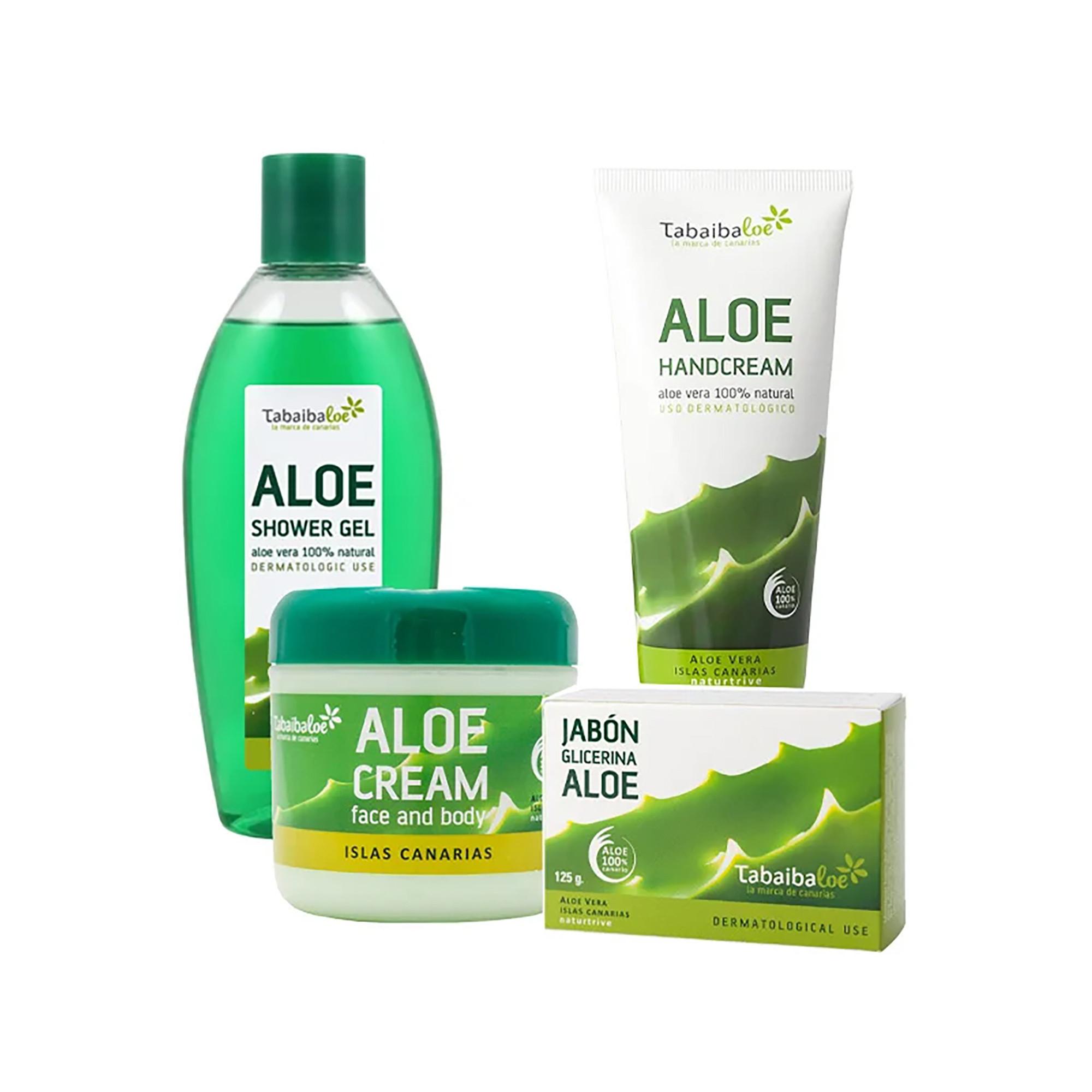 Tabaibaloe  Coffret cadeau Aloe Vera 4 pièces 