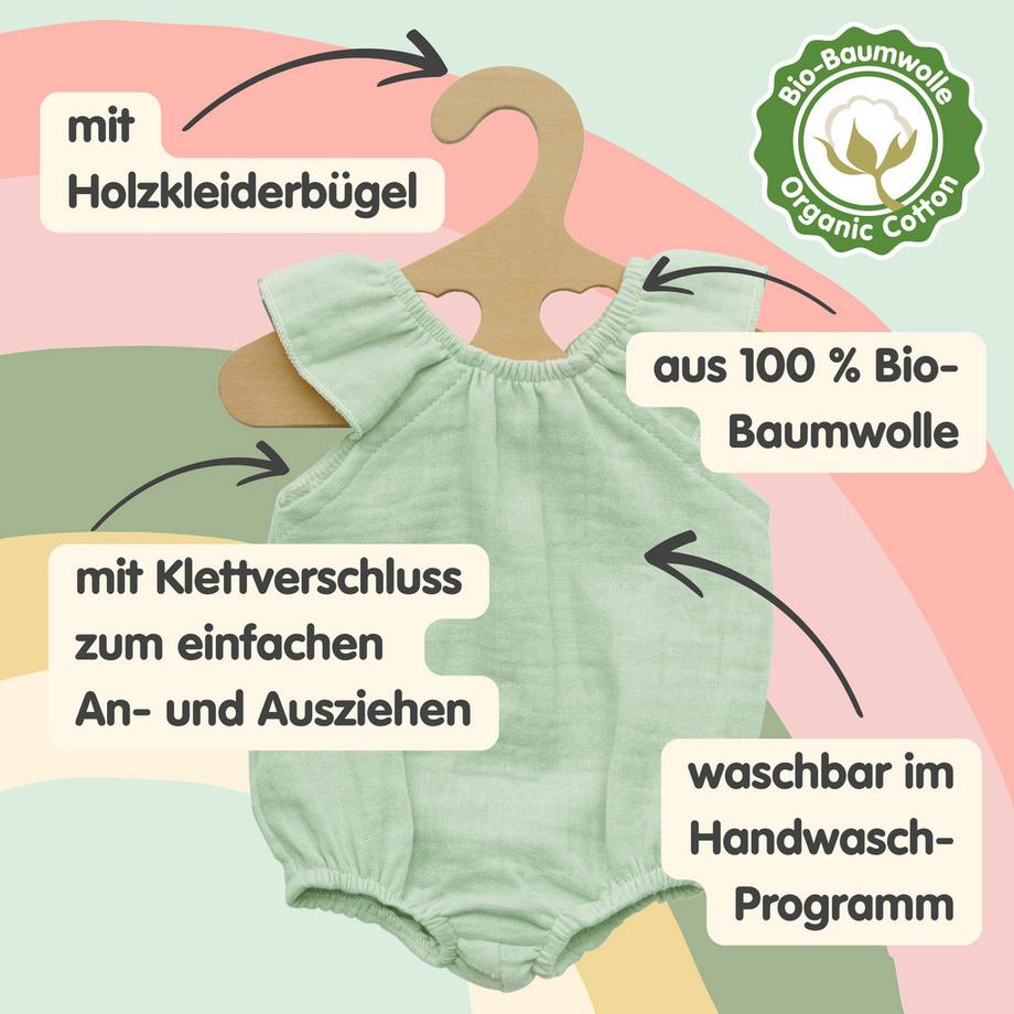 Heless  Body mit Rüschen 28-35cm 