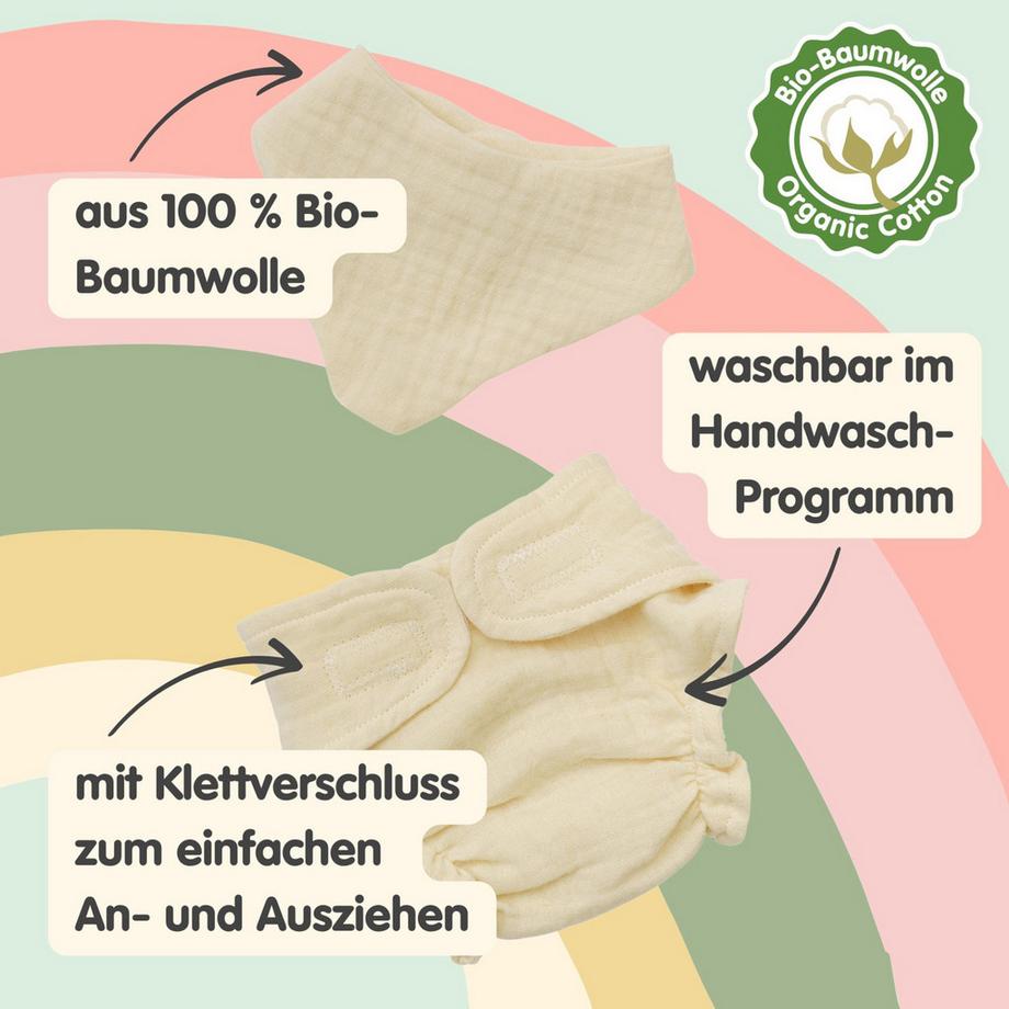 Heless  Stoffwindel Lätzchen 35-45cm 