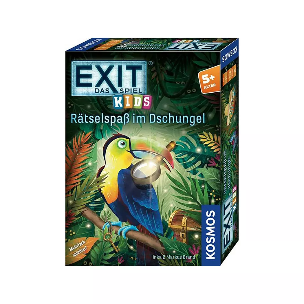 Kosmos - EXIT Kids Rätselspass im Dschungel, deutsch, Multicolor
