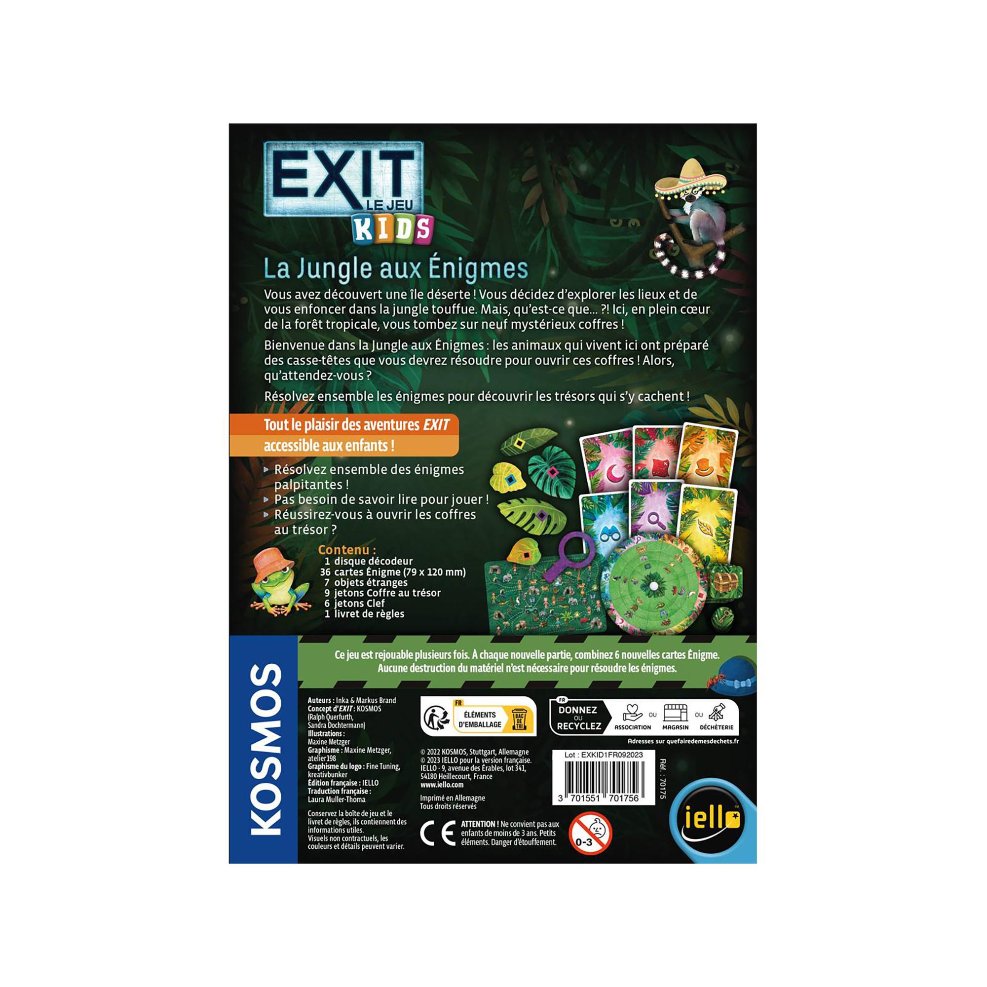 iello  Exit – Kids La Jungle aux Énigmes, französisch 