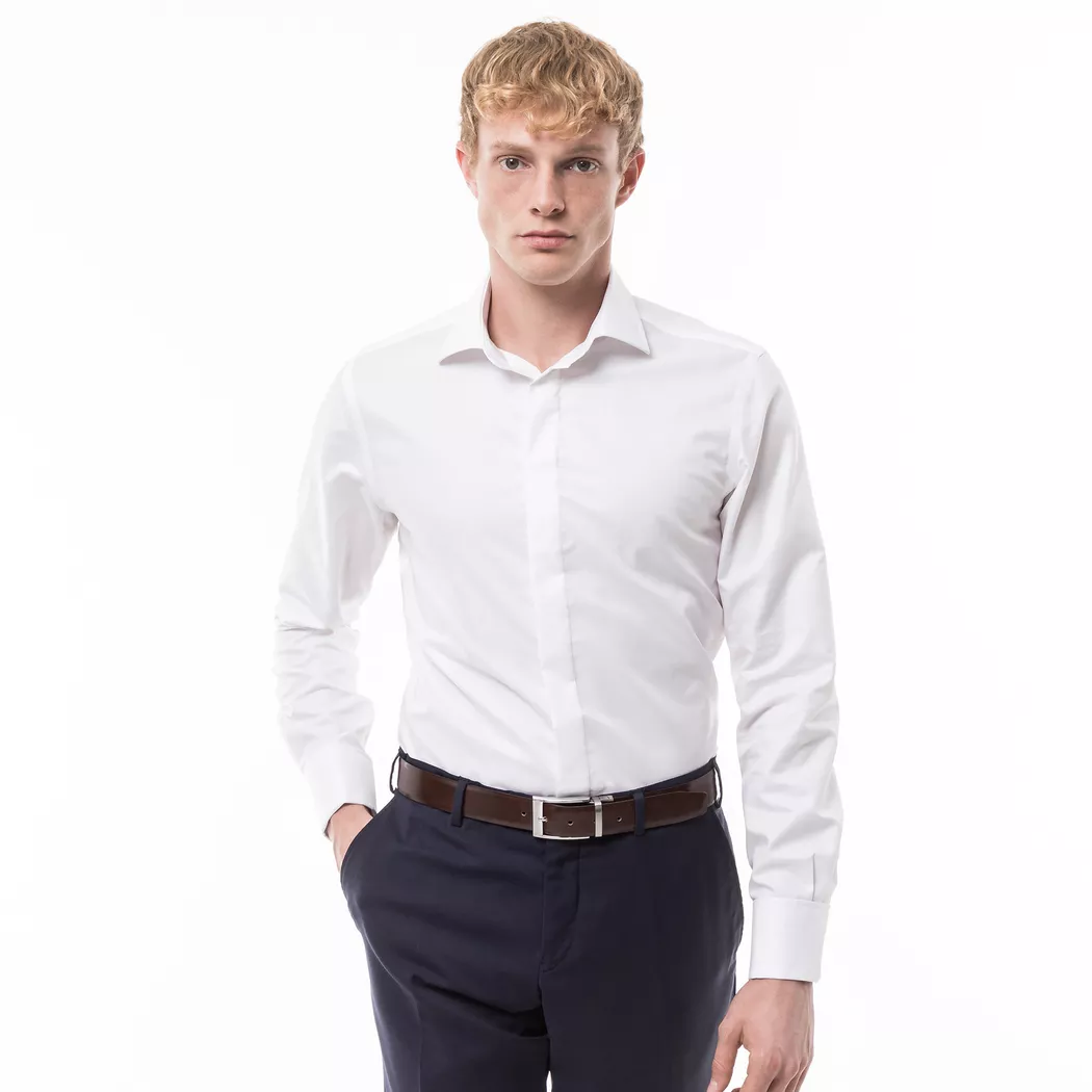 Manor Man - Hemd, Modern Fit, langarm, für Herren, Weiss Größe XL 2